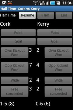 GAA Football Stats Recorder游戏截图3