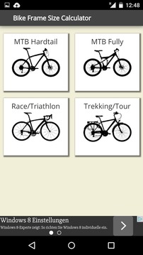 Bike Frame Size Calculator游戏截图1