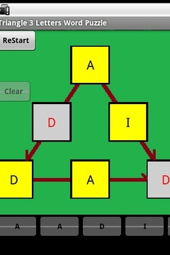 Wordoku - Triangle 3g Puzzle游戏截图1