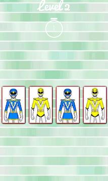 Hero Rangers Memory Game游戏截图3