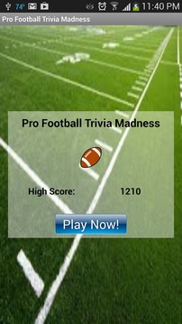 Pro Football Trivia Madness游戏截图1