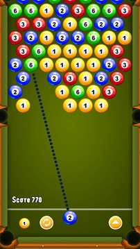 Billiards Bubble Shooter游戏截图5