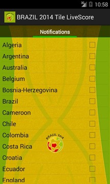 Brazil 2014 Tile LiveScore游戏截图4