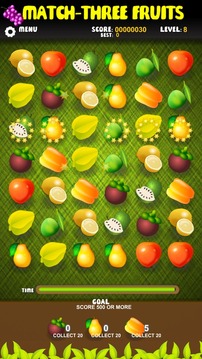 Match Three Fruits - Free游戏截图2