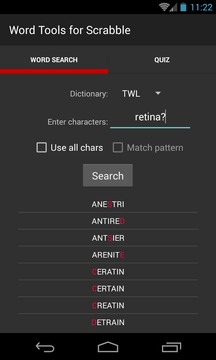 Scrabble Dictionary & Quiz游戏截图1