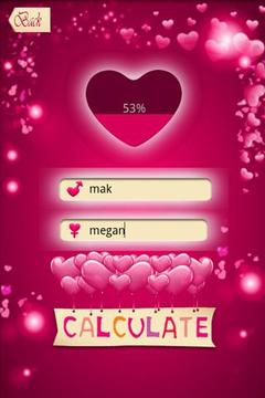 Love Percentage Calculator游戏截图2