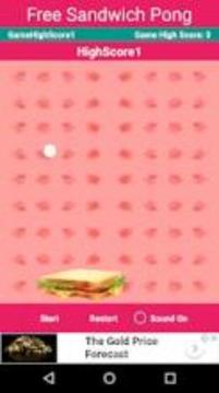Free Sandwich Pong游戏截图2