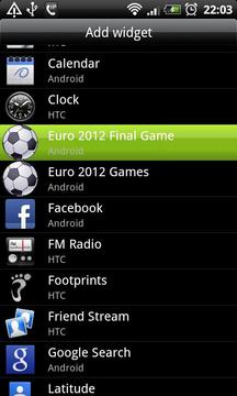 FOOTBALL EURO 2012 WIDGET游戏截图4