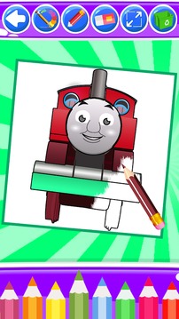 Train Coloring Book Pages Game游戏截图3