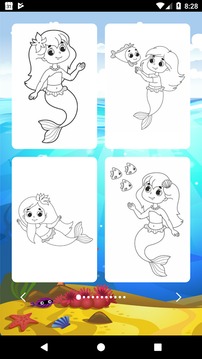 Mermaids Game Coloring游戏截图3