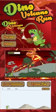 Dino Volcano Run游戏截图5