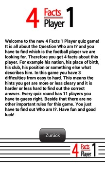 4 Facts 1 Player - Football游戏截图2
