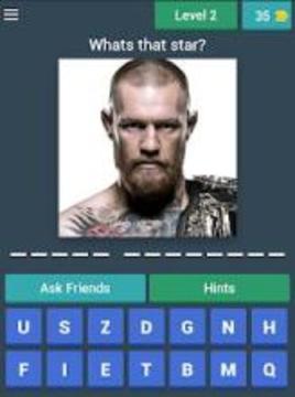 GUESS THE STAR OF UFC游戏截图2