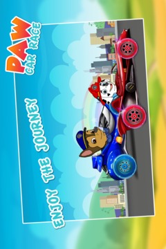 Paw Puppy extreme Car Racing Rush游戏截图3