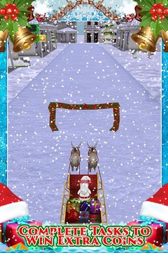 3D Santa Christmas Race FREE游戏截图4