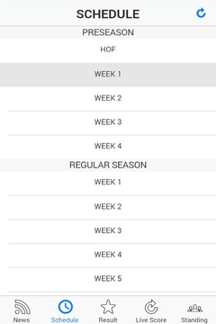 NFL 2014 Scores & Schedules游戏截图2