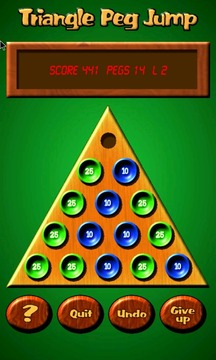 Triangle Peg Jump Puzzle Free游戏截图2