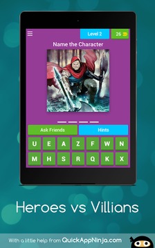 Heroes vs Villains - Trivia Game游戏截图5