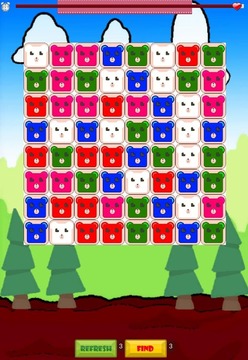 Blocky Bear Match游戏截图2