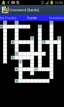 Crossword (Bands/Artists)游戏截图2