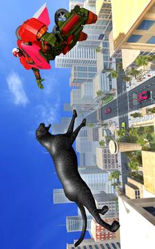 Panther Robot Transformation: Crime City Battle游戏截图1