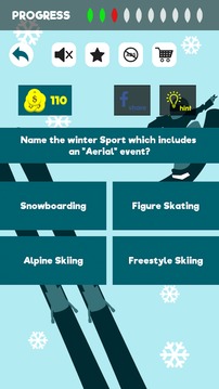 Winter Sports & Olympics - Quiz Game游戏截图1