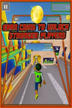Brazil Surfers : soccer runner游戏截图2