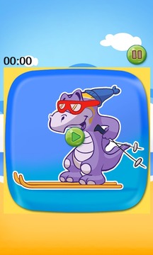 Dinosaur Sports Sliding Puzzle游戏截图3