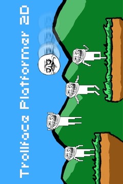 Trollface Platformer 2D游戏截图1