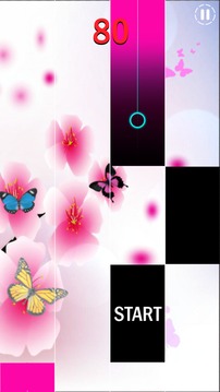 magic piano tiles pink butterfly游戏截图1