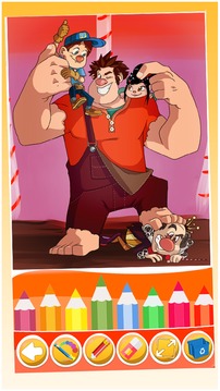 coloring the wreck it ralph world游戏截图1
