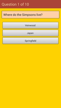 Trivia Quiz for The Simpsons游戏截图2