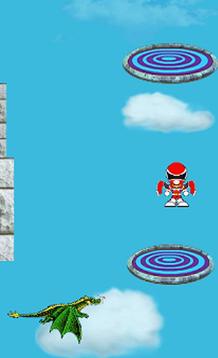 Flying red rangers jump game游戏截图2