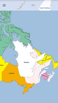 Canada Map Puzzle游戏截图1