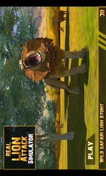 Real Lion Attack Simulator 3D游戏截图1