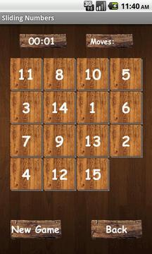 Puzzle 15 Sliding Numbers Lite游戏截图2