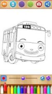 Tayo Bus Coloring Book游戏截图1