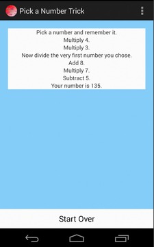 Pick a Number Trick游戏截图2