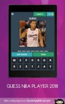 GUESS NBA PLAYER 2018游戏截图4