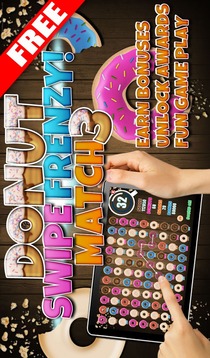 FREE Donut Swipe Match 3 Game游戏截图1