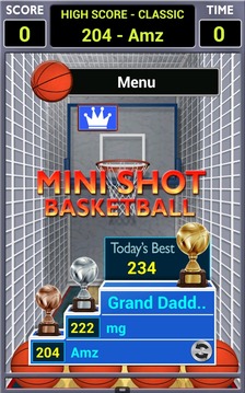 Mini Shot Basketball Free游戏截图1