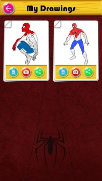 The amazing spider hero Coloring Pages游戏截图4
