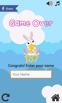 Easter Cute Bunny Jump游戏截图4