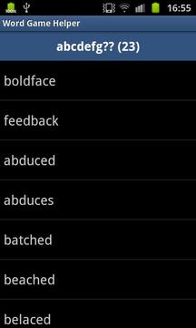 Word Game Helper Free游戏截图2