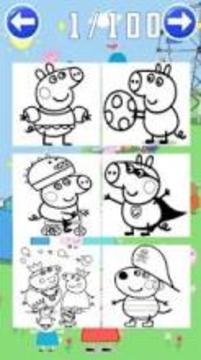 coloring Peppo Pig fan游戏截图4