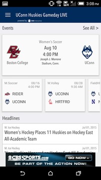 UConn Huskies Gameday LIVE游戏截图1