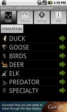 Hunt Pro - Calls and Solunar游戏截图3