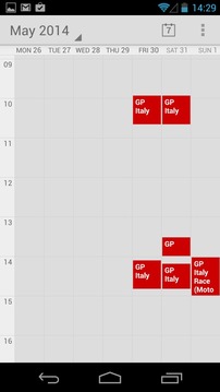 2014 Moto GP Race Calendar游戏截图4