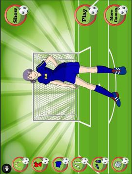 Girl Footballer Dressup游戏截图3