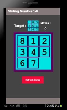 Sliding Number 1-8游戏截图2